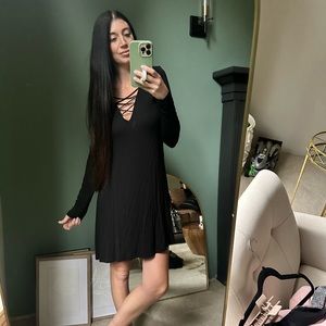 Black long sleeves Express dress